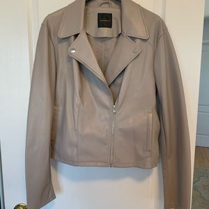 Dynamite Blush Pink Leather Jacket SAMPLE
